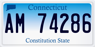 CT license plate AM74286