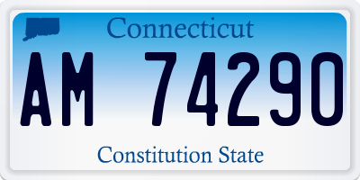 CT license plate AM74290