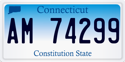 CT license plate AM74299