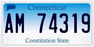 CT license plate AM74319