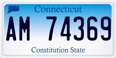 CT license plate AM74369
