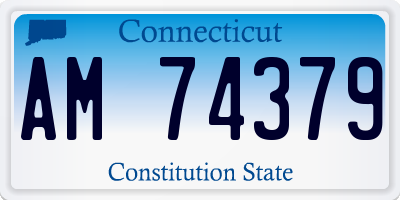 CT license plate AM74379