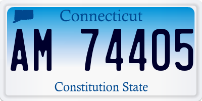 CT license plate AM74405