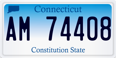 CT license plate AM74408