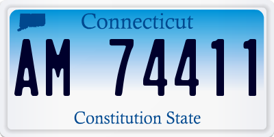 CT license plate AM74411