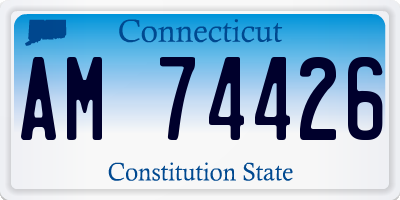 CT license plate AM74426