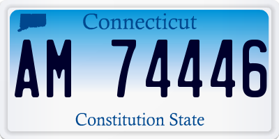 CT license plate AM74446