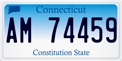 CT license plate AM74459