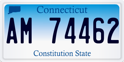 CT license plate AM74462