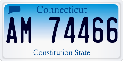 CT license plate AM74466