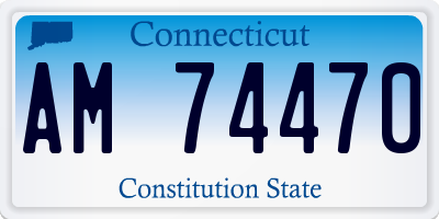 CT license plate AM74470