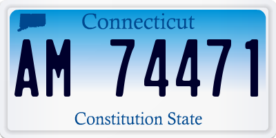 CT license plate AM74471
