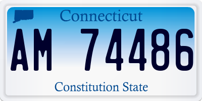 CT license plate AM74486