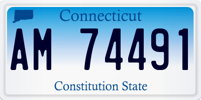 CT license plate AM74491