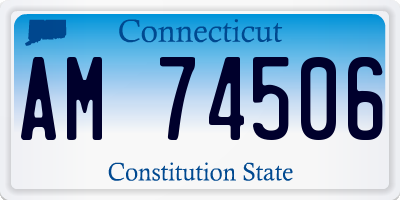 CT license plate AM74506