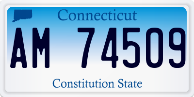 CT license plate AM74509