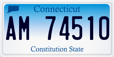 CT license plate AM74510