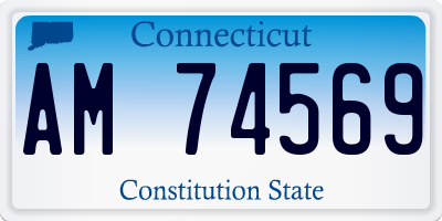 CT license plate AM74569