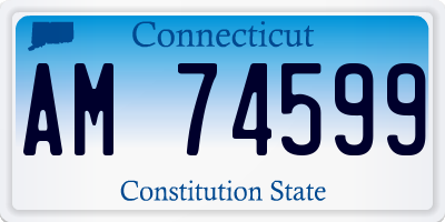 CT license plate AM74599