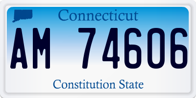 CT license plate AM74606