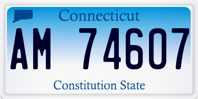 CT license plate AM74607