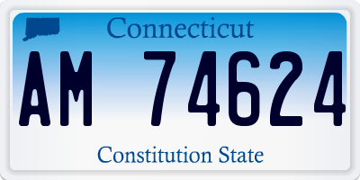 CT license plate AM74624