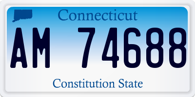CT license plate AM74688