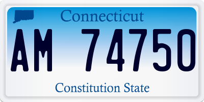 CT license plate AM74750