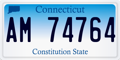 CT license plate AM74764
