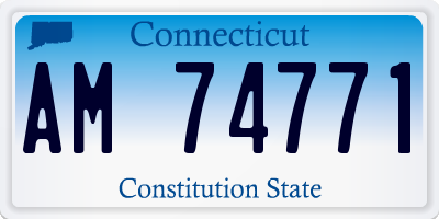 CT license plate AM74771