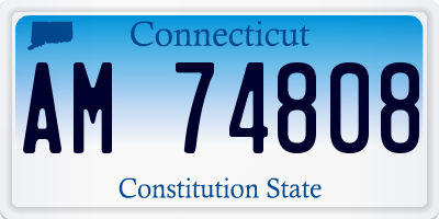 CT license plate AM74808