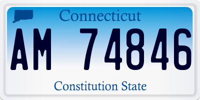 CT license plate AM74846
