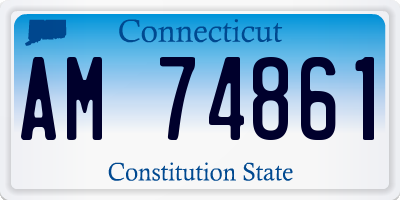 CT license plate AM74861