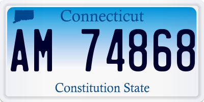 CT license plate AM74868