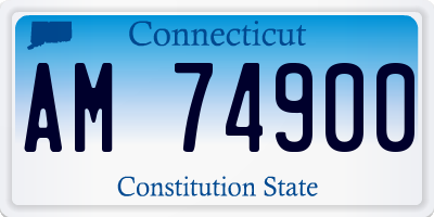 CT license plate AM74900