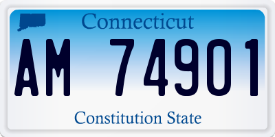 CT license plate AM74901