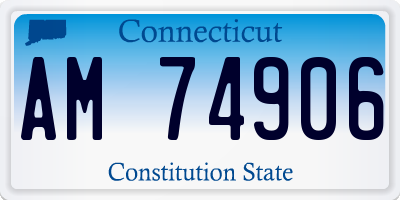CT license plate AM74906
