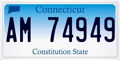 CT license plate AM74949