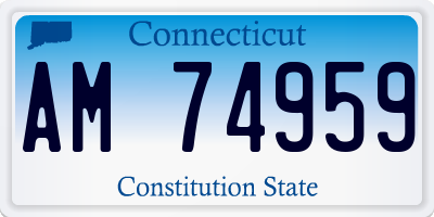 CT license plate AM74959
