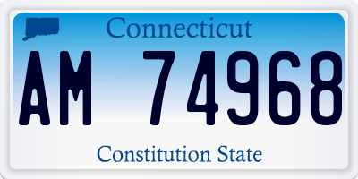 CT license plate AM74968