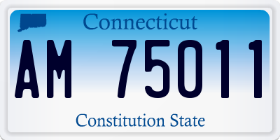 CT license plate AM75011