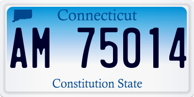 CT license plate AM75014