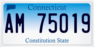 CT license plate AM75019