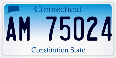 CT license plate AM75024