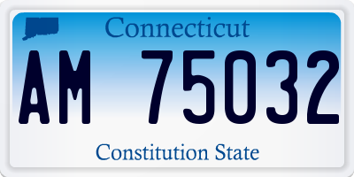 CT license plate AM75032