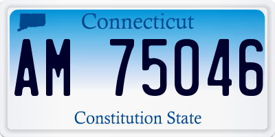 CT license plate AM75046