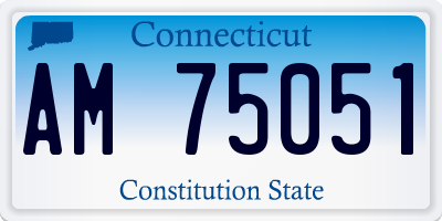 CT license plate AM75051