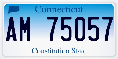 CT license plate AM75057