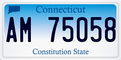 CT license plate AM75058