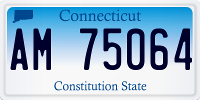CT license plate AM75064